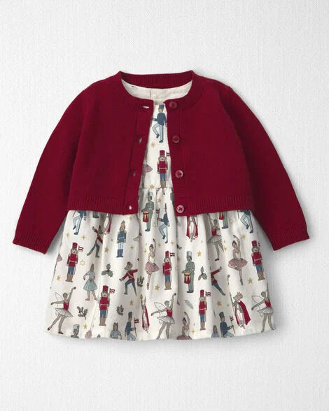 Vestido de algodón cascanueces