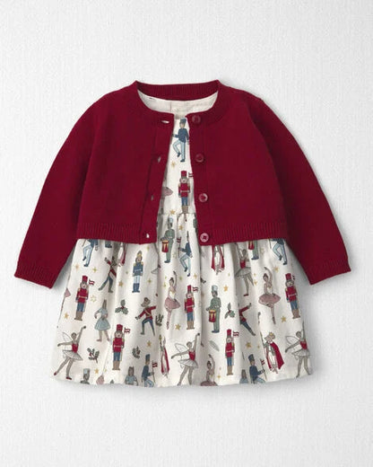 Vestido de algodón cascanueces