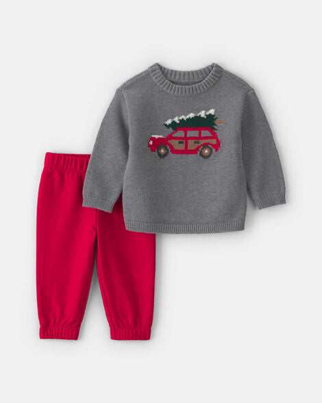 Set pantalon y abrigo Espiritu Navideño