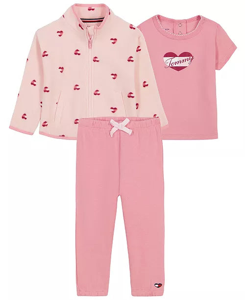 Conjunto con abrigo Tommy Rosa