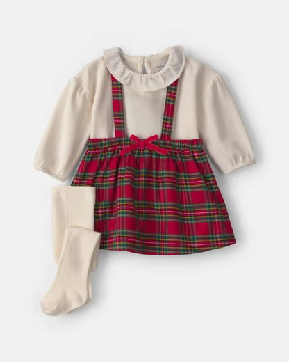 Set de vestido manga larga de Navidad
