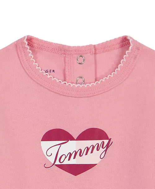 Conjunto con abrigo Tommy Rosa