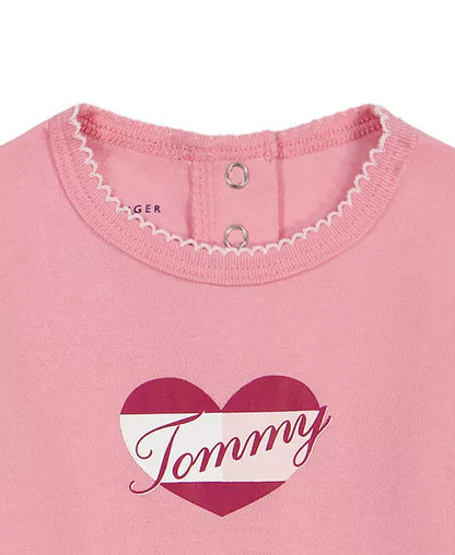 Conjunto con abrigo Tommy Rosa